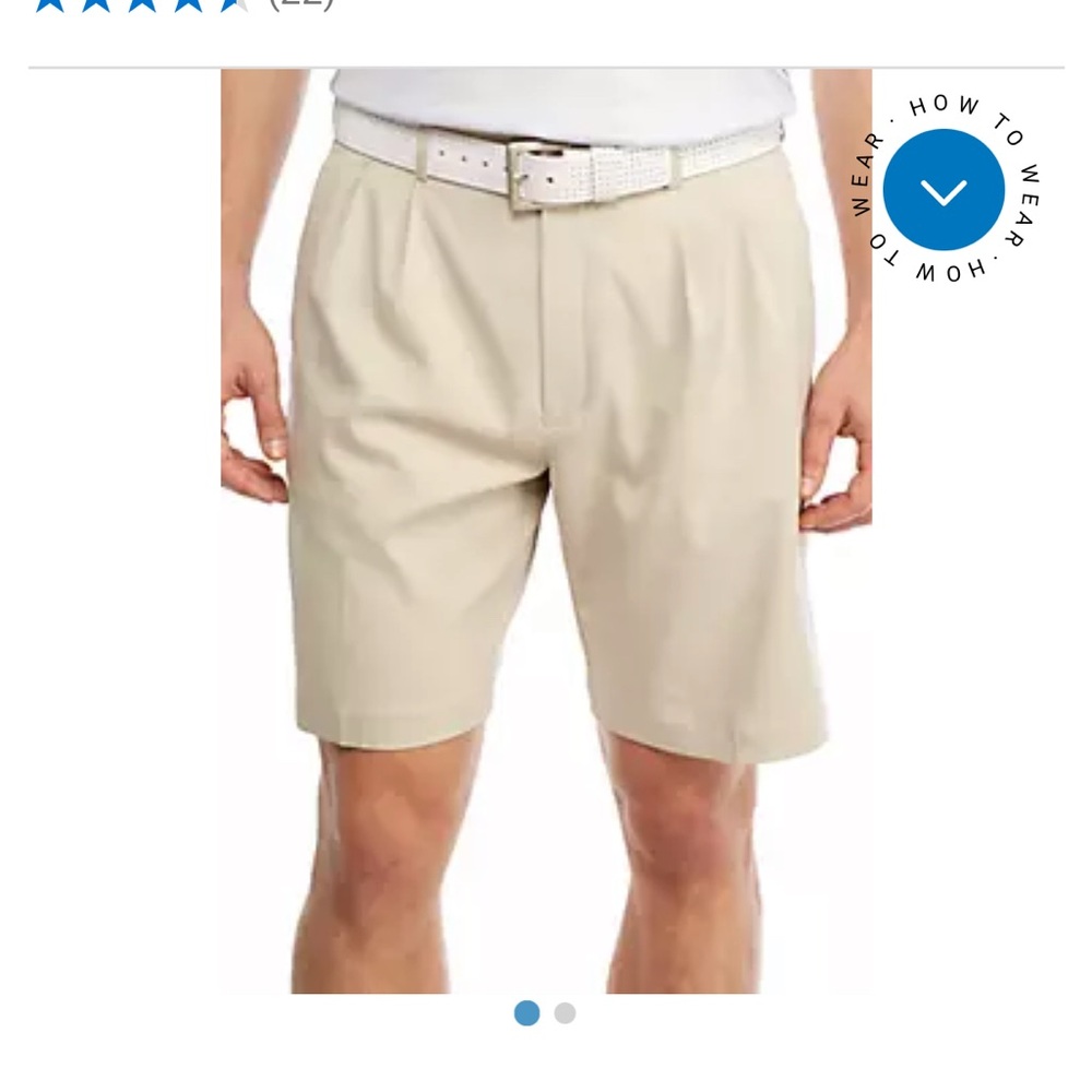 NWT Pro Tour Men's Golf Tan Shorts Size 34